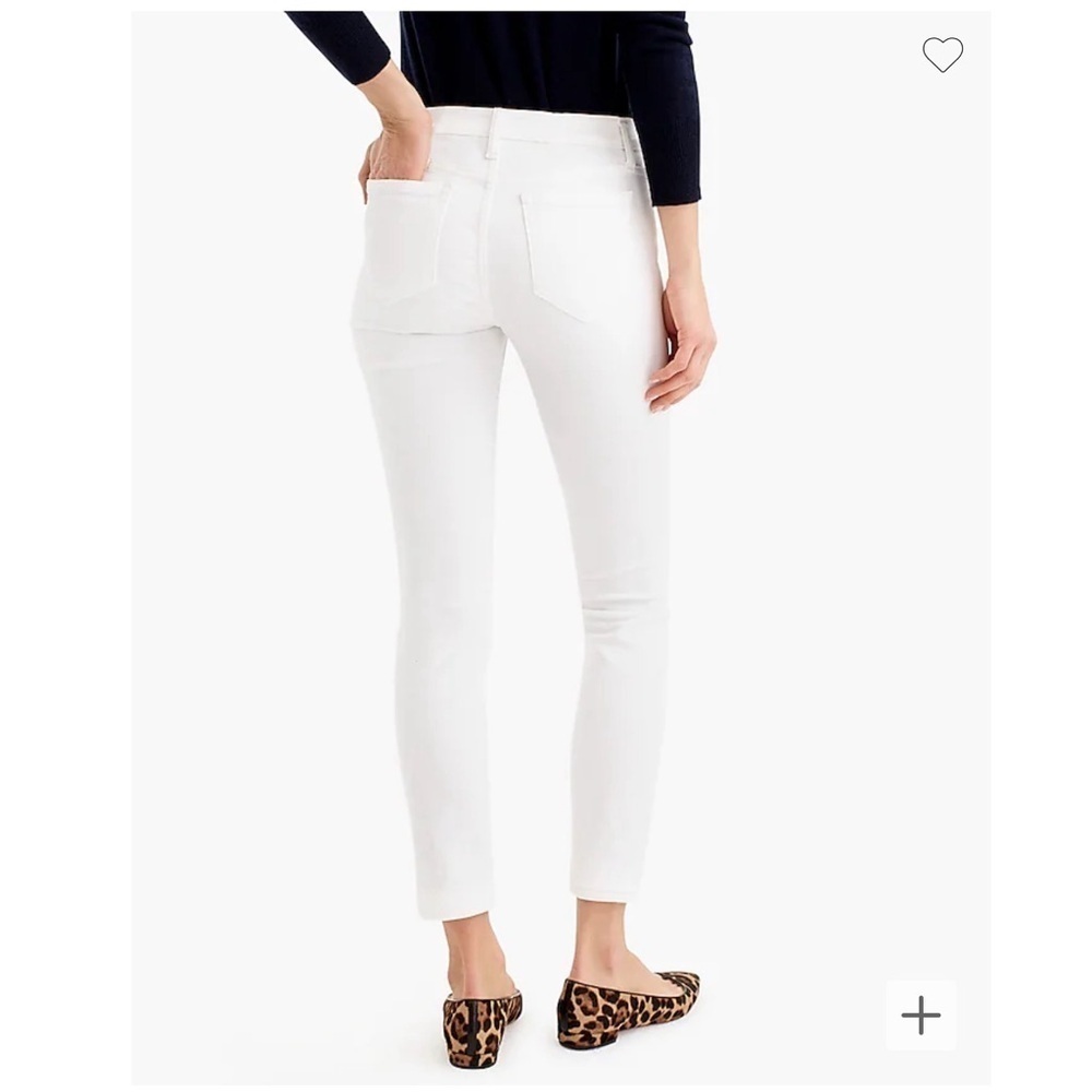 J. Crew | 8” Toothpick Ankle Denim Jeans White, Women’s Size 27 (4) - Picture 5 of 10